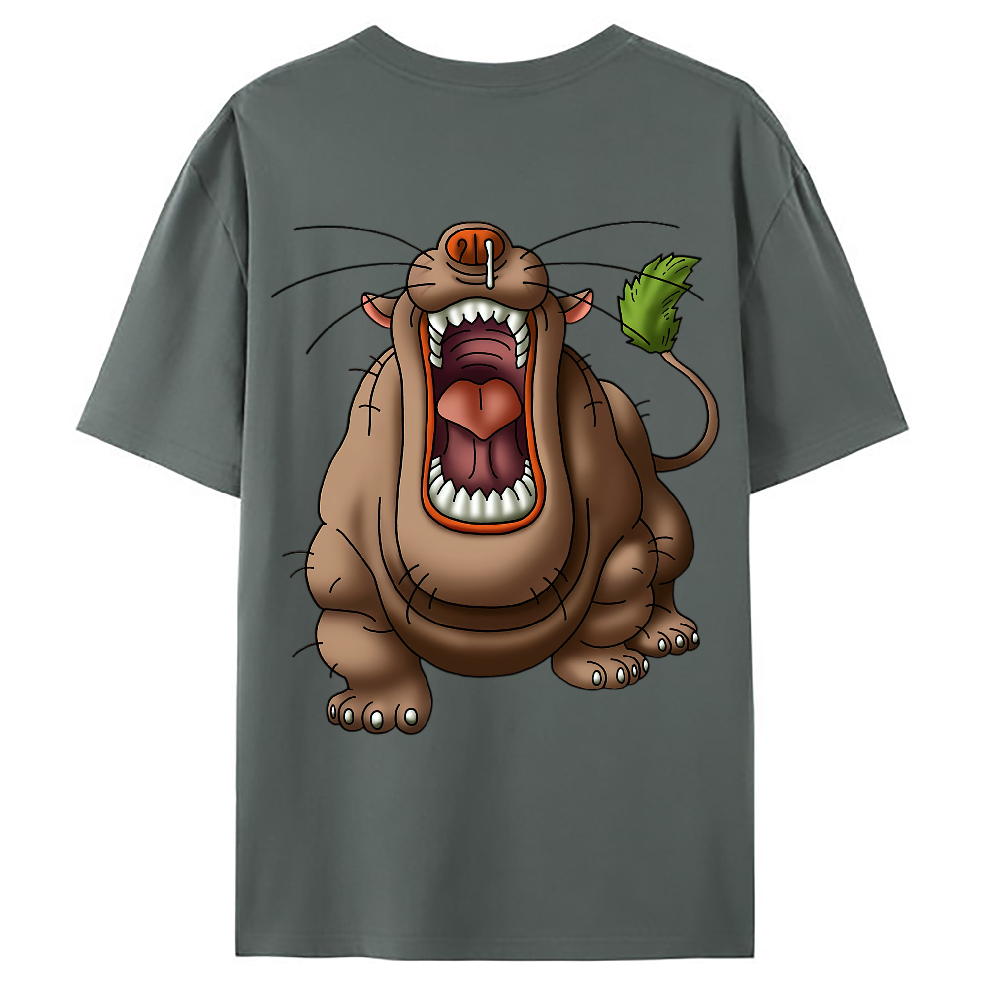 （画像用） ドラゴンクエスト Doragon Kuesuto Dragon Quest 綿100％ メンズ半袖Tシャツ（バックプリント） 通気性